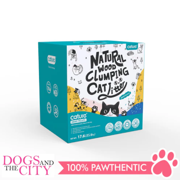 Cature Natural Wood Clumping Cat Litter 8kg