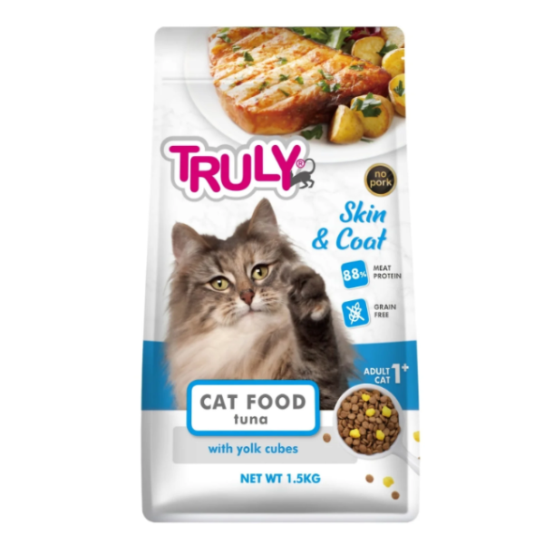 Truly Grain Free Super Premium Dry Cat Food Skin & Coat Tuna 1.5KG