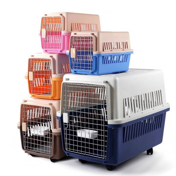 Pet Dog All Breed  Carrier Box XXL Size (Size: 99 * 66 * 72 cm) - (Air Transport Box, Travel, Hospital, Disaster Prevention)