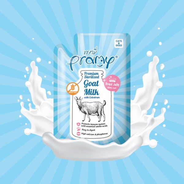 Pramy Goat Milk, Supplementary Goat Milk for Pets