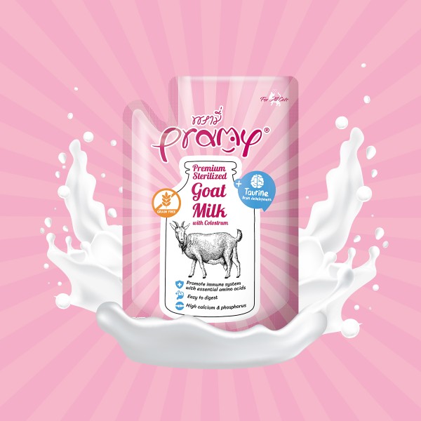 Pramy Goat Milk, Supplementary Goat Milk for Pets
