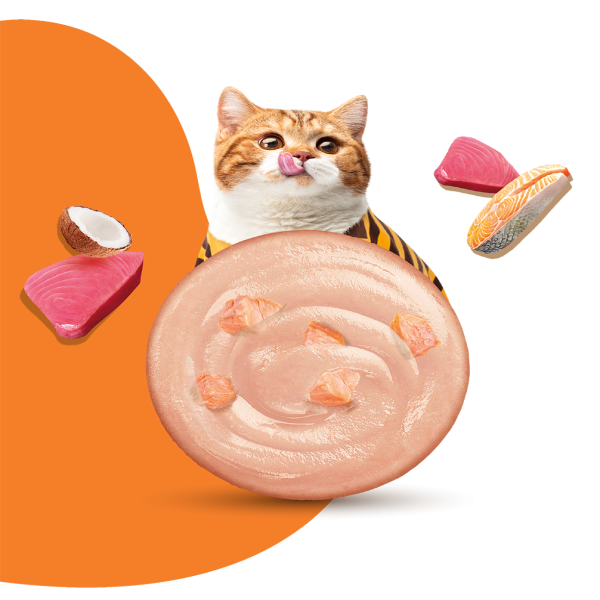 Moochie Tuna Mousse With Salmon - Chicken Tuna and Salmon For All Age Cats 70g
