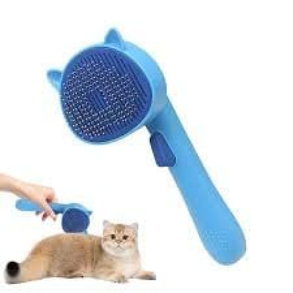Cat Pattern Pet Grooming Brus | Shedding Brush For Cats & Dogs