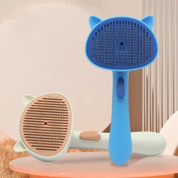 Cat Pattern Pet Grooming Brus | Shedding Brush For Cats & Dogs