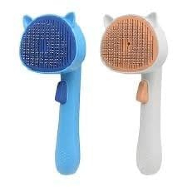 Cat Pattern Pet Grooming Brus | Shedding Brush For Cats & Dogs