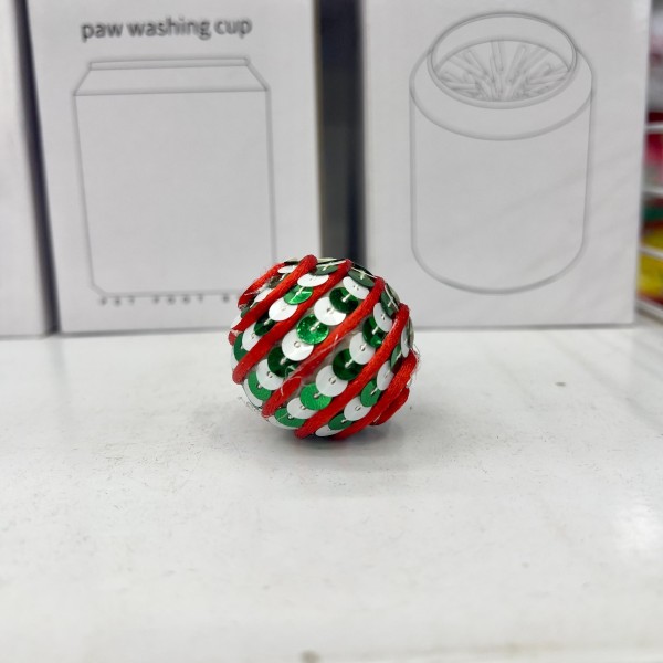 Cat Toy Bell Ball Glossy 2pcs pack
