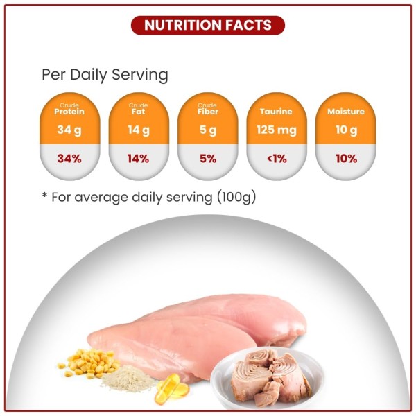 Billi Kitten Dry Cat Food - Real Chicken 3KG | Kitten (2-12 Months) Dry Cat Food